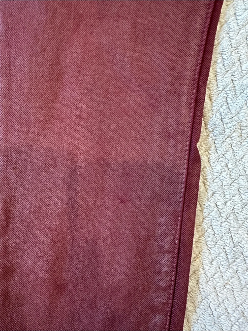 Banana Republic Size 27 Burgundy Skinny Jeans Wine Red Stretch Denim